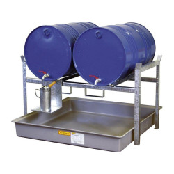 Estantería para almacenar 2 bidones de 200L