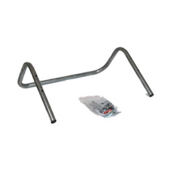 Soporte de pared para papeleras 400l en zinc galvanizado