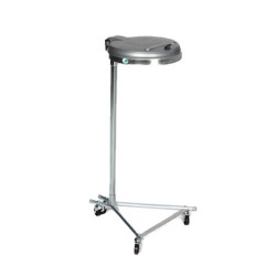 Soporte para bolsas de residuos estandar 120 movil con tapa de plástico azul