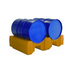 Suporte para 2 bidões para 2 bacias horizontais