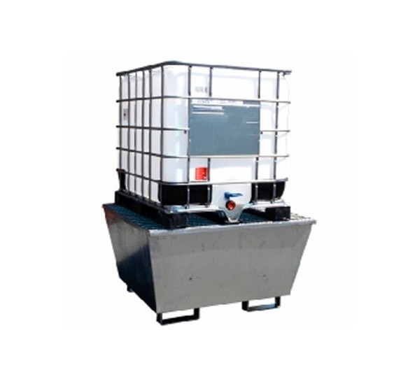 Cubeto de Retención Metálico para 1 GRG de 1.000 litros - NO 3037-GL