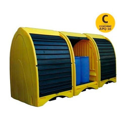 APQ Caseta en polietileno para 4 bidones - JO-PE-CUB/4A