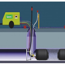 Obturateur pneumatique à dépassement de 750 à 1500 mm