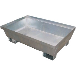 Bac galvanisé sans caillebotis 1200x800x365mm