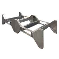 Soporte metálico ensamblable para 2 bidones horizontal - BACSUPMULTIPLE_2
