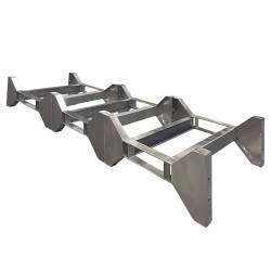 Soporte metálico ensamblable para 3 bidones horizontal - BACSUPMULTIPLE_3