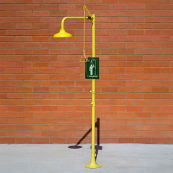 Duche de emergência pedestal - Pulverizador ABS