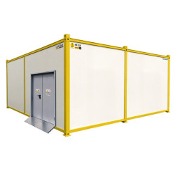 Contentor modular REI120 transitável 4 módulos 6x5 m