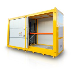 Contentor modular para peróxidos orgânicos 8 IBC ou 32 bidões
