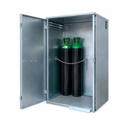 Caseta con suelo de chapa para 8 botellas de aire comprimido - FM ABGC8/c