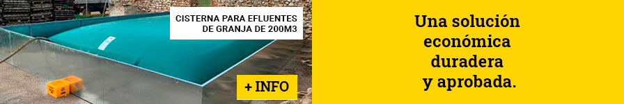 Cisternas flexibles para efluentes y purines