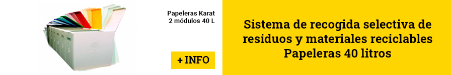 Papeleras Karat 4 módulos 40 L