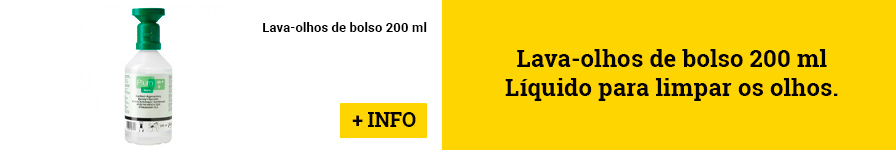 Líquido aclarador de olhos. Lava olho de bolso 200 ml