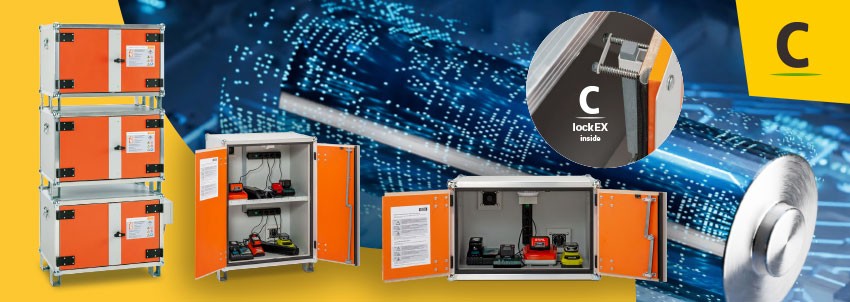Armarios para almacenamiento y carga de baterías LockEX Inside