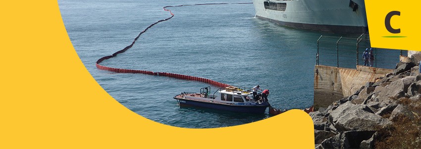 Tipos de barreras de contención para prevenir la contaminación marina por hidrocarburos