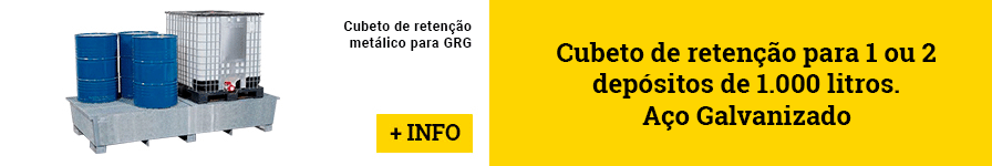 Tanques de retenção de aço para tambores e GRG's
