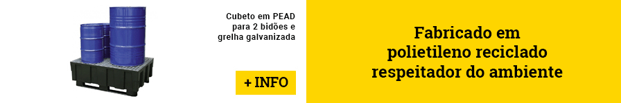 Tanques de retenção de polietileno para tambores e GRG's