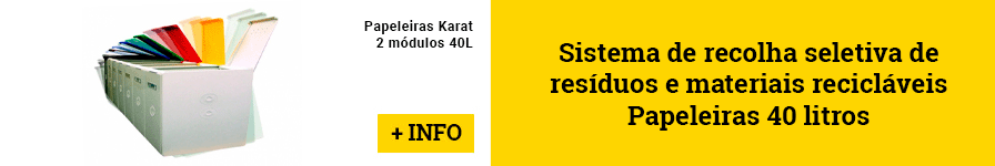 Papeleiras Karat 4 módulos 40 L