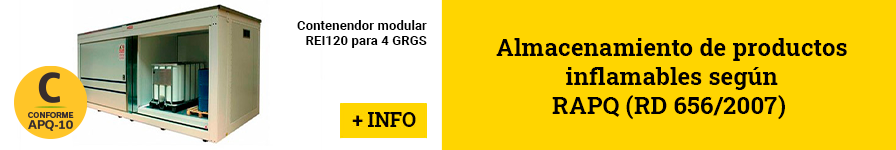 Contenedor modular REI120 para 4 GRGs